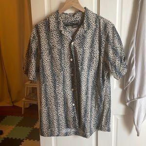 Todd Snyder Camp Shirt leopard print